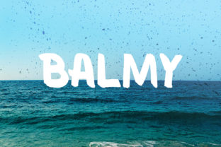 Balmy Brush: A Vintage-Style Display Font for Editorial Design