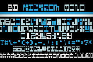 BD Kickrom Mono for Handmade Projects and Commercial Use