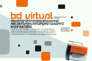 BD Virtual: A Clean, Geometric Font for Handmade Creations