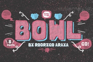 Bowl Font for Playful and Professional Craft Projects