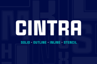 Cintra Family: A Bold Display Font for Creative Makers