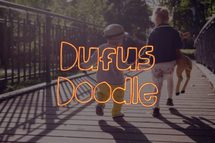 Dufus Doodle: A Playful Display Font for Bold Branding