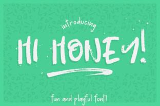 Hi Honey: A Playful Display Font for Handmade Crafters and Designers