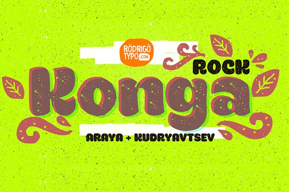 Konga Rock for Bold Web Typography