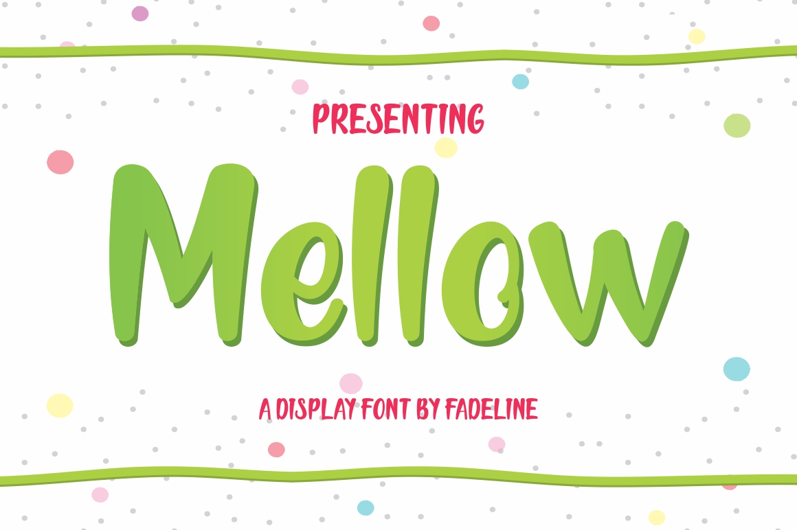 Mellow Display Font for Playful Branding and Digital Creativity