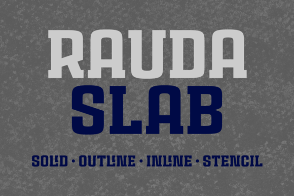 Rauda Slab Family for Professional Branding and Design