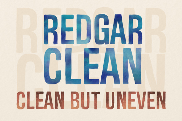 Redgar Clean: A Handdrawn Organic Font for Modern Web Design