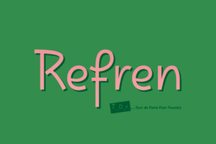 Refren Font for Eye-Catching Brand Design