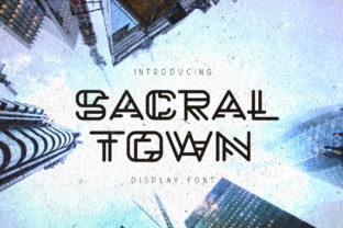 Sacral Town: A Linear Geometric Font for Modern Web Design