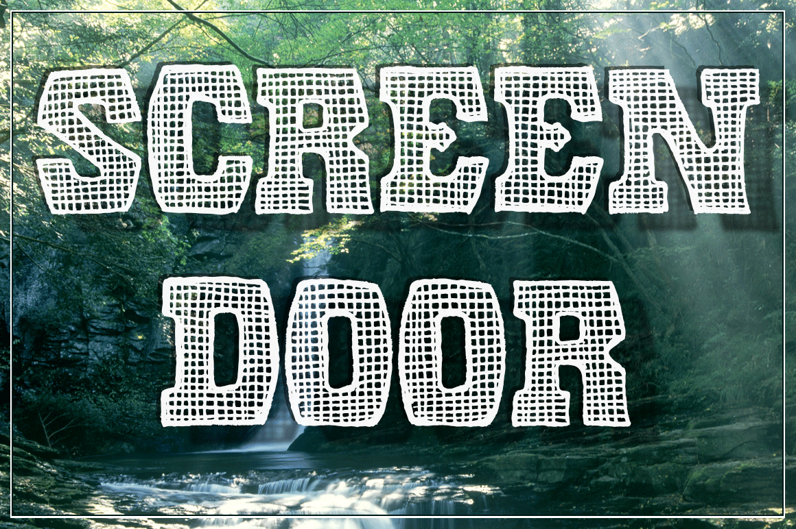 Screen Door Font: A Playful Display Type for Creative Projects