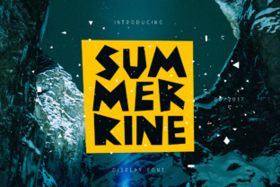 Summerrine: A Sharp Display Font for Modern Campaigns
