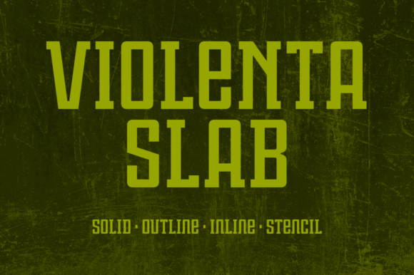 Violenta Slab Family: A Bold Display Font for Editorial Design