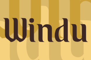 Windu: A Serif-Inspired Display Font for Creative Crafters